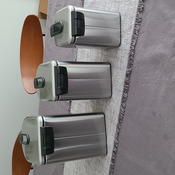 simplehuman canisters; 3 different sizes (see photos). - Picture 9 of 12
